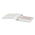 Binders & Binding Supplies | Universal 20972CT Economy 11 in. x 8.5 in. 3-Ring View Binder with 1.5 in. Capacity - White (12/Carton) image number 3