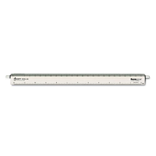 Rulers & Yardsticks | Chartpak 238 Adjustable Triangular Scale Aluminum Architects Ruler, 12-in Long, Silver image number 0