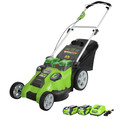 Push Mowers | Greenworks 25302 40V G-MAX Li-Ion 20 in. 2-in-1 Twin Force Lawn Mower image number 0