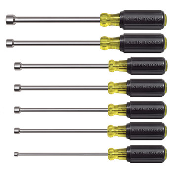 Klein Tools 7-Piece 6 in. Shafts Magnetic Nut Drivers Set