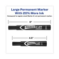 Office Jansan | Avery 98206 Broad Chisel Tip Large Desk-Style MARKS A LOT Permanent Marker Value Pack - Black (36/Pack) image number 5