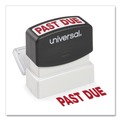 Office Jansan | Universal UNV10063 PAST DUE Pre-Inked One-Color Message Stamp - Red image number 3