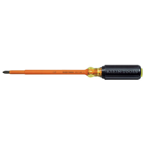 Screwdrivers | Klein Tools 6037INS #2 Phillips 7 in. Round Shank Insulated Screwdriver image number 0
