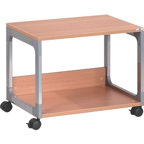 Utility Carts | Durable 3710124 System 48 23.6 in. x 18.7 in. x 17 in. 2 Shelves Metal Multi-Function Trolley - Beech image number 0