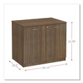 | Alera VA613622WA Valencia Series 34.13 in. x 22.78 in. x 29.5 in. Storage Cabinet - Modern Walnut image number 8