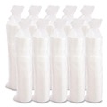Cutlery | Dart 20RL Vented Foam Lids Fits 6 - 32 oz. Cups - White (10 Packs/Carton) image number 2