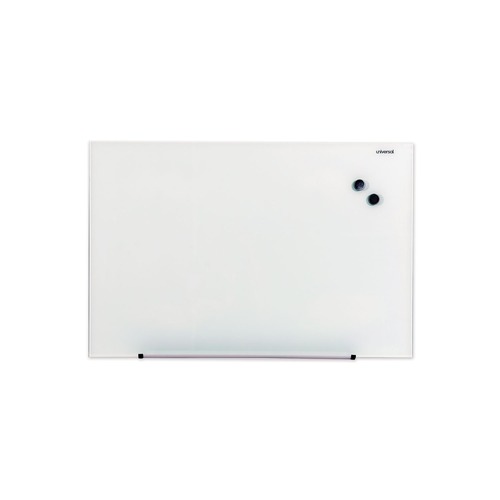  | Universal UNV43202 Frameless 36 in. x 24 in. Magnetic Glass Marker Board - White image number 0