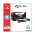Ink & Toner | Innovera IVR7561A 3500 Page-Yield, Replacement for HP 314A (Q7561A), Remanufactured Toner - Cyan image number 2