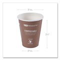 Cups and Lids | Eco-Products EP-BHC8-WAPK 8 oz. World Art Renewable and Compostable Hot Cups - Plum (50/Pack) image number 3