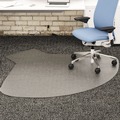 Cleaning & Janitorial Supplies | Deflecto CM14003K SuperMat Medium Pile Carpet Frequent Use 60 in. x 66 in. Workstation Chair Mat - Clear image number 5