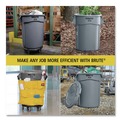 Trash Cans | Rubbermaid Commercial FG264360YEL 44 Gallon Plastic Vented Round Brute Container - Yellow image number 10