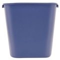 Trash Cans | Rubbermaid Commercial FG295673BLUE 28.13-Quart Rectangular Deskside Recycling Container - Medium, Blue image number 1