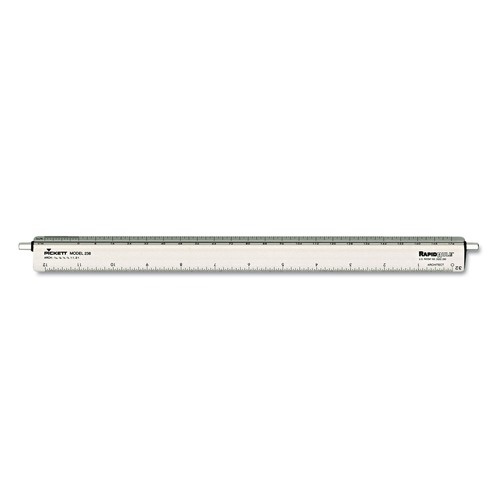 Rulers & Yardsticks | Chartpak 238 12 in. Long Adjustable Triangular Scale Aluminum Architects Ruler - Silver image number 0