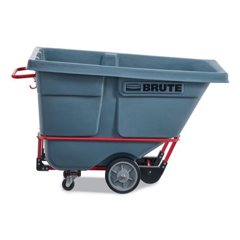 Rubbermaid Commercial 0.5 cu yd BRUTE DURATILT Frame Tilt Truck Heavy Duty 1400 lb Capacity Gray