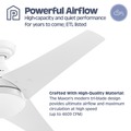 Ceiling Fans | Prominence Home 51873-45 52 in. Remote Control Contemporary Indoor LED Ceiling Fan with Light - White image number 4