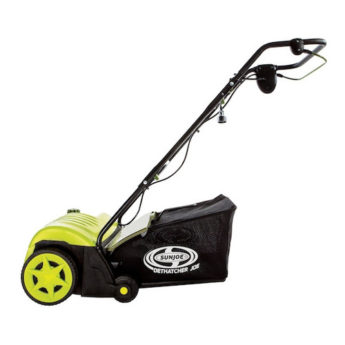 Dethachers | Factory Reconditioned Sun Joe AJ800E-RM Dethatcher Joe 11 Amp 14 in. Electric Dethatcher with Thatch Collection Bag image number 0