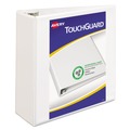 Office Jansan | Avery 17145 3 Slant Rings 4 in. Capacity 11 in. x 8.5 in. TouchGuard Protection Heavy-Duty View Binders - White image number 0