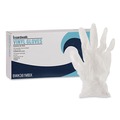 Disposable Gloves | Boardwalk BWK361MCT 3.6 mil Thick 9.5 in. Long Powder-Free Exam Vinyl Gloves - Medium, Clear (100/Box, 10 Boxes/Carton) image number 1