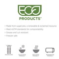 Food Trays, Containers, and Lids | Eco-Products EP-SPCLID2NFA 2 oz Vanguard Sugarcane Portion Cup Lid - White (2500/Carton) image number 4