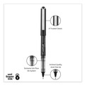 Office Jansan | uni-ball 70128 Bold 1 mm Stick VISION Roller Ball Pen - Black Ink, Gray/Black/Clear Barrel (1 Dozen) image number 3