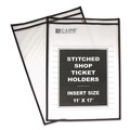  | C-Line 46117 75 in. Stitched Shop Ticket Holders - Clear (25/Box) image number 1