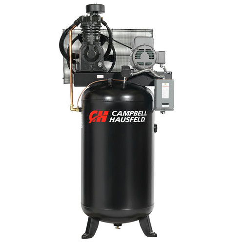 Stationary Air Compressors | Campbell Hausfeld CE7051 5 HP Two-Stage 80 Gallon Oil-Lube 3 Phase Stationary Vertical Air Compressor image number 0