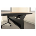 Office Furniture & Lighting | Mayline LF48S5 46.88 in. x 21.25 in. x 27.88 in. Flip-n-Go Table Base - Black image number 1