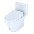 Bidets | TOTO MW6423056CUFGA#01 WASHLETplus Nexus 1G 1-Piece Elongated 1.0 GPF Toilet with Auto Flush S550e Contemporary Bidet Seat (Cotton White) image number 1