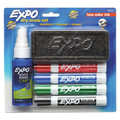 Office Jansan | EXPO 80653A Broad Chisel Tip Low-Odor Dry Erase Marker Starter Set - Assorted Colors (4/Set) image number 0