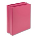 Binders | Samsill U86376 Earth's Choice Biobased Durable Fashion View Binder, 3 Rings, 1-in Capacity, 11 X 8.5, Berry, 2/pack image number 0