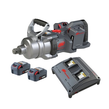Ingersoll Rand W9491-K4E 2x20V 2600 ft-lbs. Nut-Busting Torque 1 in. Square Socket Retainer Ring and Thru-Hole Cordless Impact Wrench Kit With 4 Batteries (5 Ah)