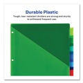 Office Jansan | Avery 11907 Big Tab 11.13 in. x 9.25 in. 8-Tab Insertable Plastic 2-Pocket Dividers - Assorted (1-Set) image number 4