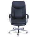 Office Chairs | La-Z-Boy 48958 20.25 in. to 23.25 in. Seat Height Commercial 2000 High-Back Executive Chair Supports Up to 300 lbs. - Black Seat/Back, Silver Base image number 1
