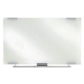 Office & Office Supplies | Iceberg 31140 48 in. x 36 in. Clarity Glass Dry Erase Board with Aluminum Trim - White Surface/Satin Aluminum Frame image number 1