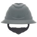  | MSA 10215836 V-Gard C1 Fas-Trac III Full Brim Vented Hard Hat - Gray image number 1
