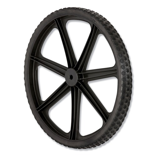  | Rubbermaid Commercial M1564200 Big Wheel 20 in. Wheel for 5642, 5642-61 Cart - Black image number 0