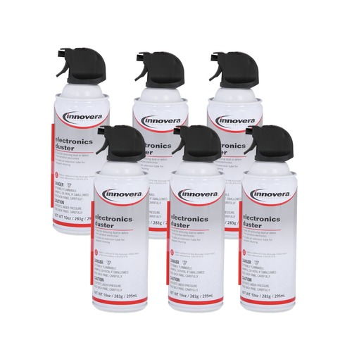  | Innovera 10016-BNDL 10 oz. Compressed Air Duster Cleaner (6/Pack) image number 0