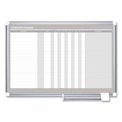 Office Jansan | MasterVision GA01110830 36 in. x 24 in. In-Out Magnetic Dry Erase Board - Silver Frame image number 0