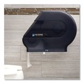 Paper & Dispensers | San Jamar R6500TBK 12 in. to 13 in. Roll 22 in. x 5.88 in. x 16.5 in. Quantum JBT Classic Dispenser - Transparent Black Pearl image number 4