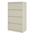 Office Jansan | Alera 25482 30 in. x 18.63 in. x 52.5 in. Legal/Letter-Size 4-Drawer Lateral File - Putty image number 2