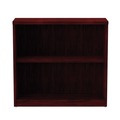  | Alera ALEVA633032MY 31.75 in. x 14 in. x 29.5 in. Valencia Series 2-Shelf Bookcase - Mahogany image number 1
