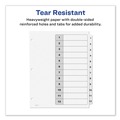 Office Jansan | Avery 11140 Ready Index 11 in. x 8.5 in. 12-Tab Customizable TOC 1 to 12 Tab Dividers - Black/White (1-Set) image number 6