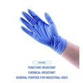 Disposable Gloves | Boardwalk 380MCTA 380 Series 4 mil Thick 9.5 in. Long Powder-Free Disposable General-Purpose Nitrile Gloves - Medium, Blue (100/Box, 10 Boxes/Carton) image number 8
