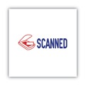 Bulk Savings Pricing 1 | ACCUSTAMP2 035606 1.63 in. x 0.5 in. SCANNED Pre-Inked Shutter Stamp - Red/Blue image number 2