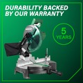 Miter Saws | Metabo HPT C10FCGSM 120V 15 Amp 10 in. Corded Compound Miter Saw image number 10