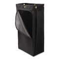 Utility Carts | Rubbermaid Commercial 2202530 10.5 in. x 16.8 in. x 33 in. 30 Gallon Fabric Cleaning Cart Bag for Rubbermaid Commercial Housekeeping and Janitorial Carts - Black (4/Carton) image number 1