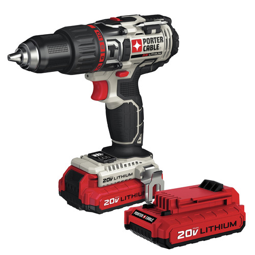 Porter Cable 20V MAX Lithium Ion 2 Speed 1 2 in. Cordless Hammer Drill Kit 2 Ah