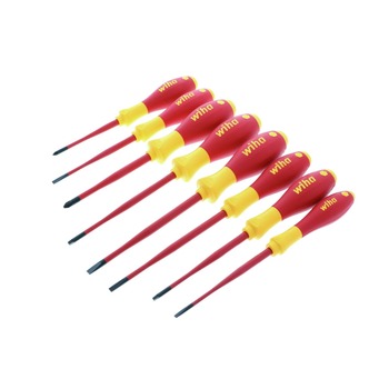 Wiha Tools 32197 (8-Piece) Insulated SlimLine Screwdriver Set