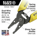 Cable and Wire Cutters | Klein Tools 11048 Dual-Wire Stripper/Cutter for Solid Wire image number 1
