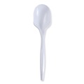  | Boardwalk BWKSSMWPPWIW Mediumweight Wrapped Polypropylene Soup Spoons - White (1000/Carton) image number 0